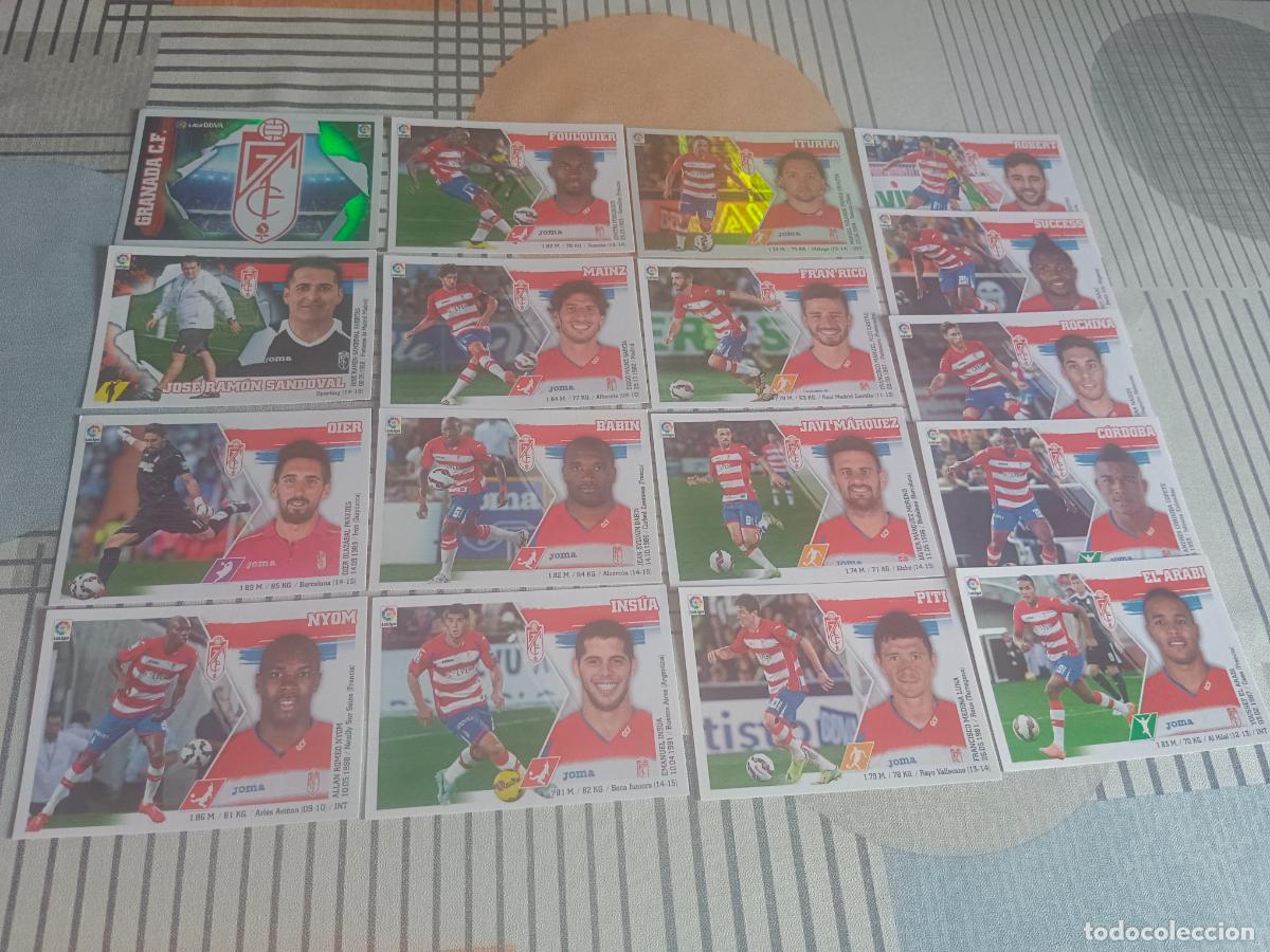 Football Stickers: 2015 2016 15 16 GRANADA 17 CROMOS DEL EQUIPO BASICO BRILLANTE NUEVOS
