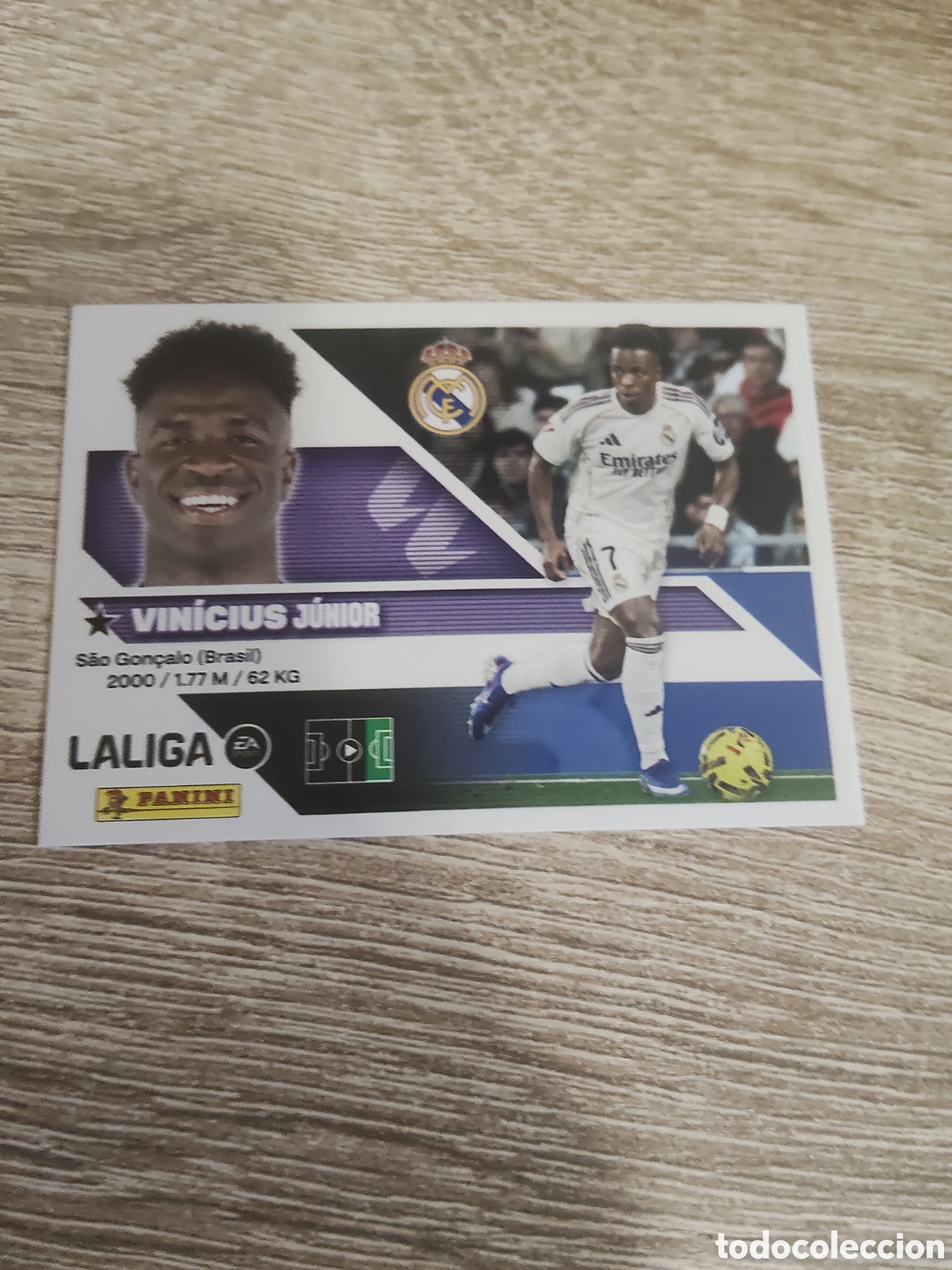 Cromos de f&uacute;tbol: Vinicius Real Madrid liga 2026 2027 26 27 ediciones este