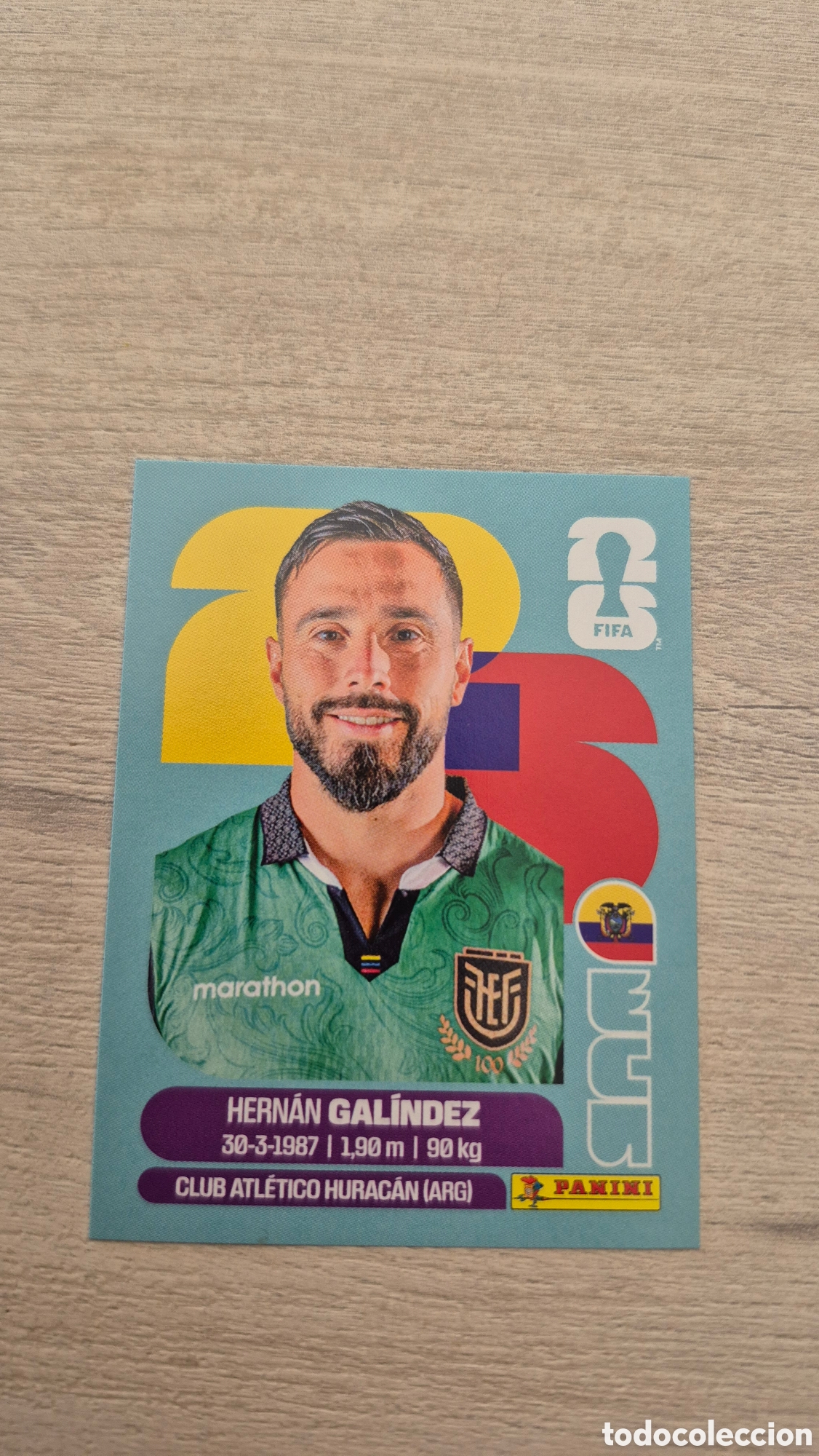 Cromos de f&uacute;tbol: ECU2 Galindez FIFA World Cup 2026