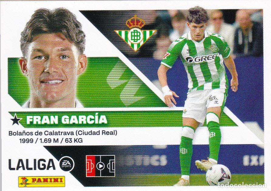 Football Stickers: ESTE 2026-27 * FRAN GARC&Iacute;A * FICHAJE N&ordm; 6 - 2&ordf; EDICI&Oacute;N (NUEVO DE SOBRE) (A-20)