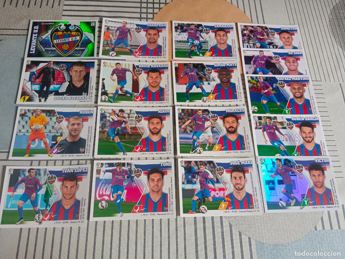 Cromos de Futebol: 2015 2016 15 16 LEVANTE 17 CROMOS DEL EQUIPO BASICO BRILLANTE NUEVOS