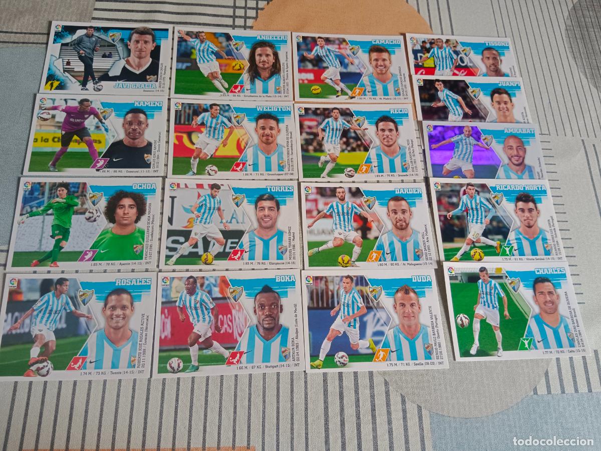 Cromos de Futebol: 2015 2016 15 16 MALAGA 17 CROMOS DEL EQUIPO BASICO BRILLANTE NUEVOS