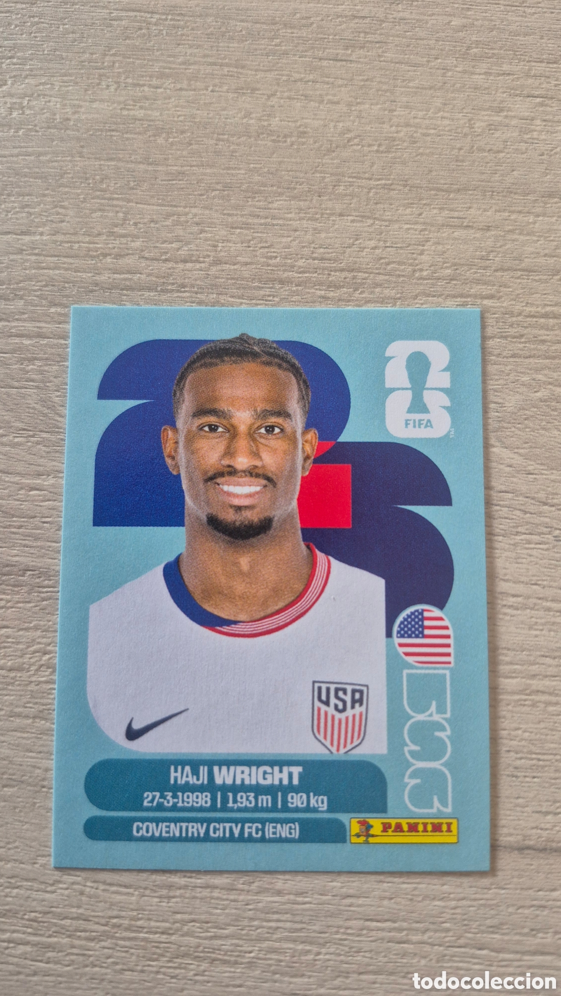 Cromos de Futebol: USA19 Wright FIFA World Cup 2026