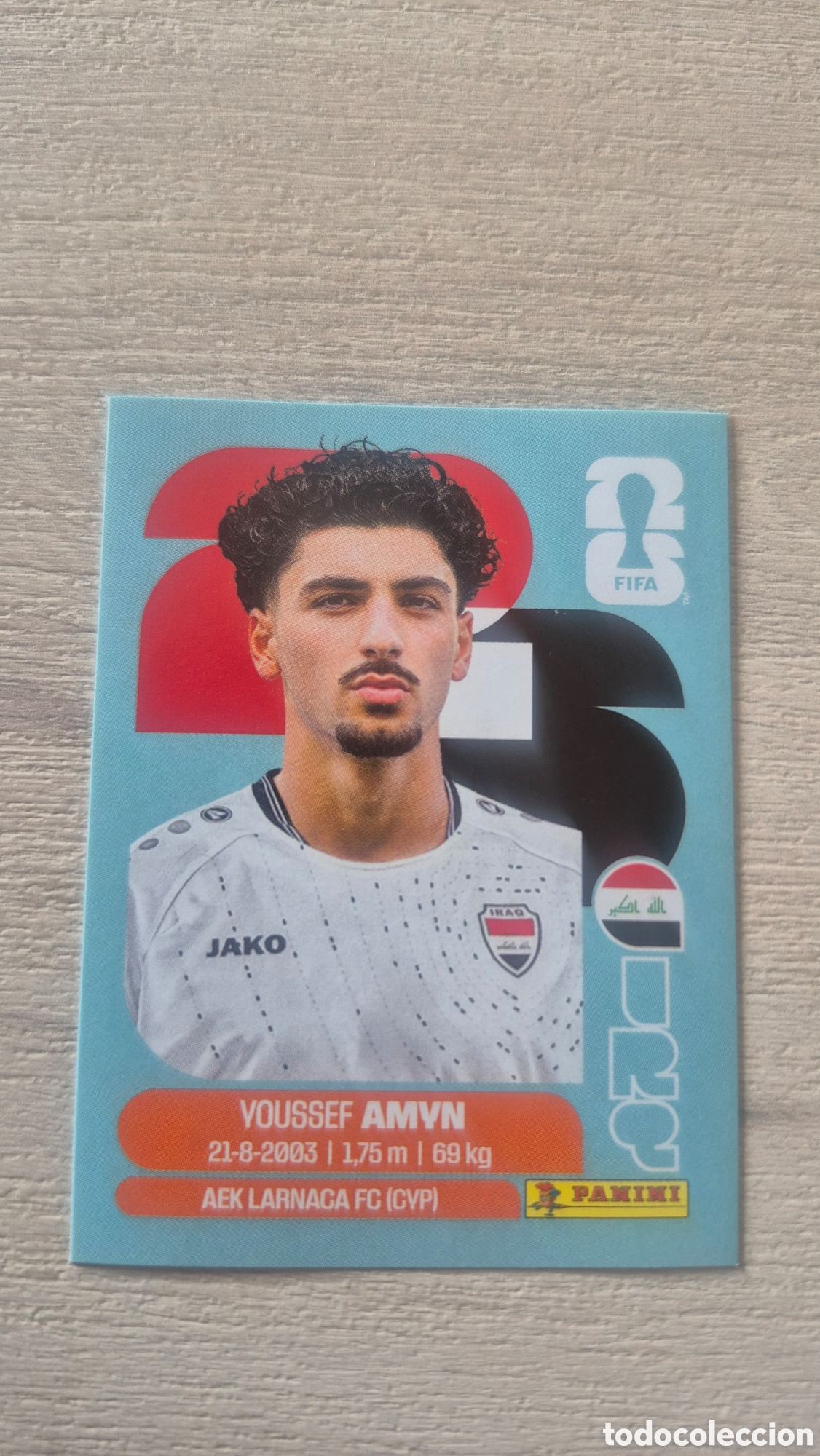 Cromos de f&uacute;tbol: IRQ14 Amyn FIFA World Cup 2026