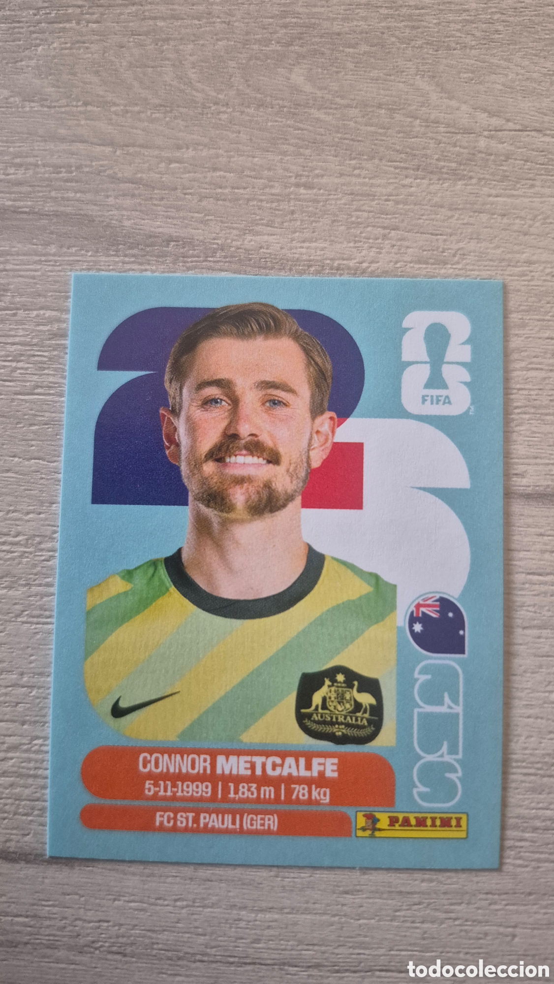 Cromos de f&uacute;tbol: AUS15 Metcalfe FIFA World Cup 2026