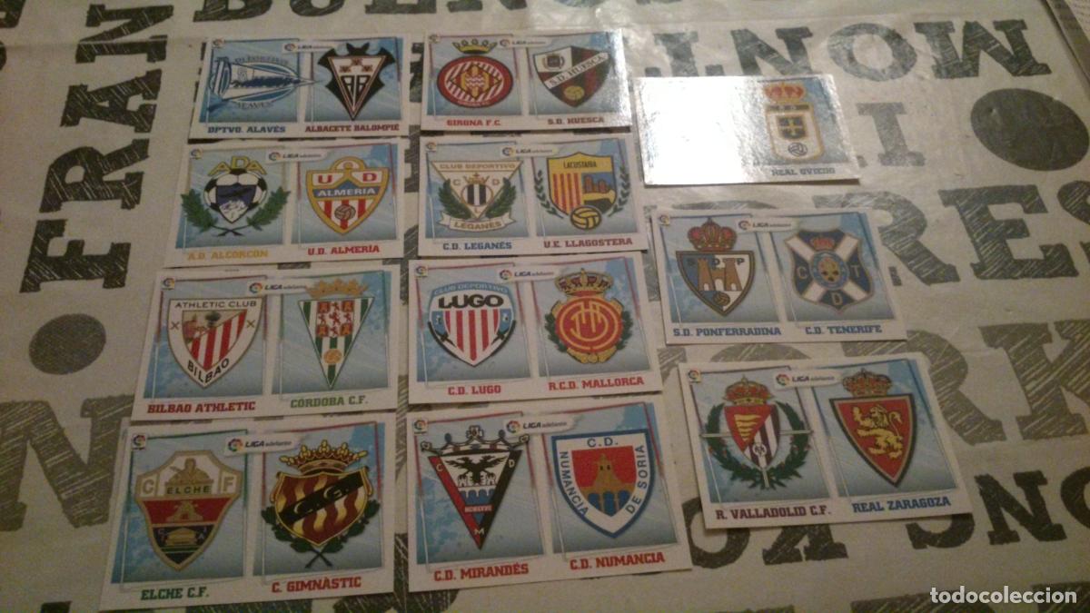 Cromos de f&uacute;tbol: 2015 2016 15 16 LOTE 11 CROMOS CON LOS 22 EQUIPOS DE SEGUNDA DIVISION NUEVOS
