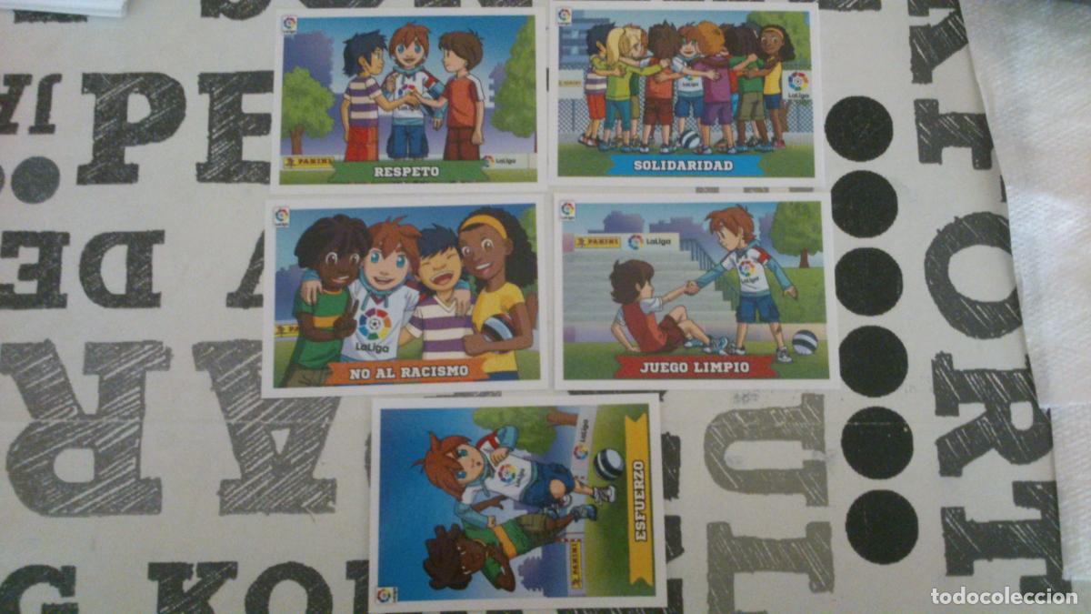 Cromos de f&uacute;tbol: 2015 2016 15 16 LOTE 5 CROMOS LOS VALORES DE LA LIGA NUEVOS