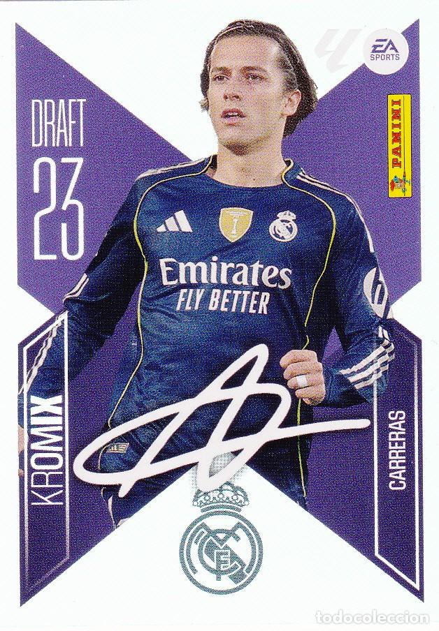 Figurine di Calcio: ESTE 2026-27 * CARRERAS * DRAFT 23 CROMIX K 5 - DEL REAL MADRID (NUEVO DE SOBRE) (A-20)