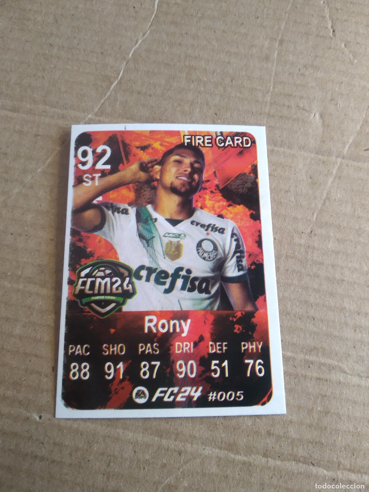 Fu&szlig;ball-Sticker: 5 RONY PALMEIRAS CROMO FUTBOL BRASILEIRAO EA SPORTS FC24 LIGA BRASIL CARD GAME