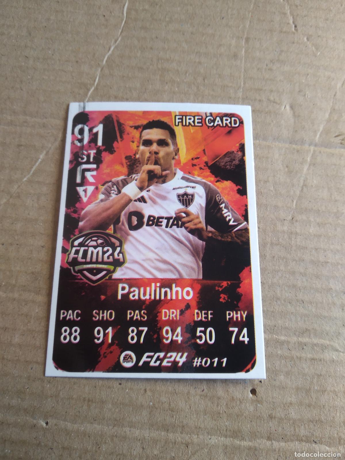 Cromos de f&uacute;tbol: 11 PAULINHO ATLETICO MINEIRO CROMO FUTBOL BRASILEIRAO EA SPORTS FC24 LIGA BRASIL CARD GAME