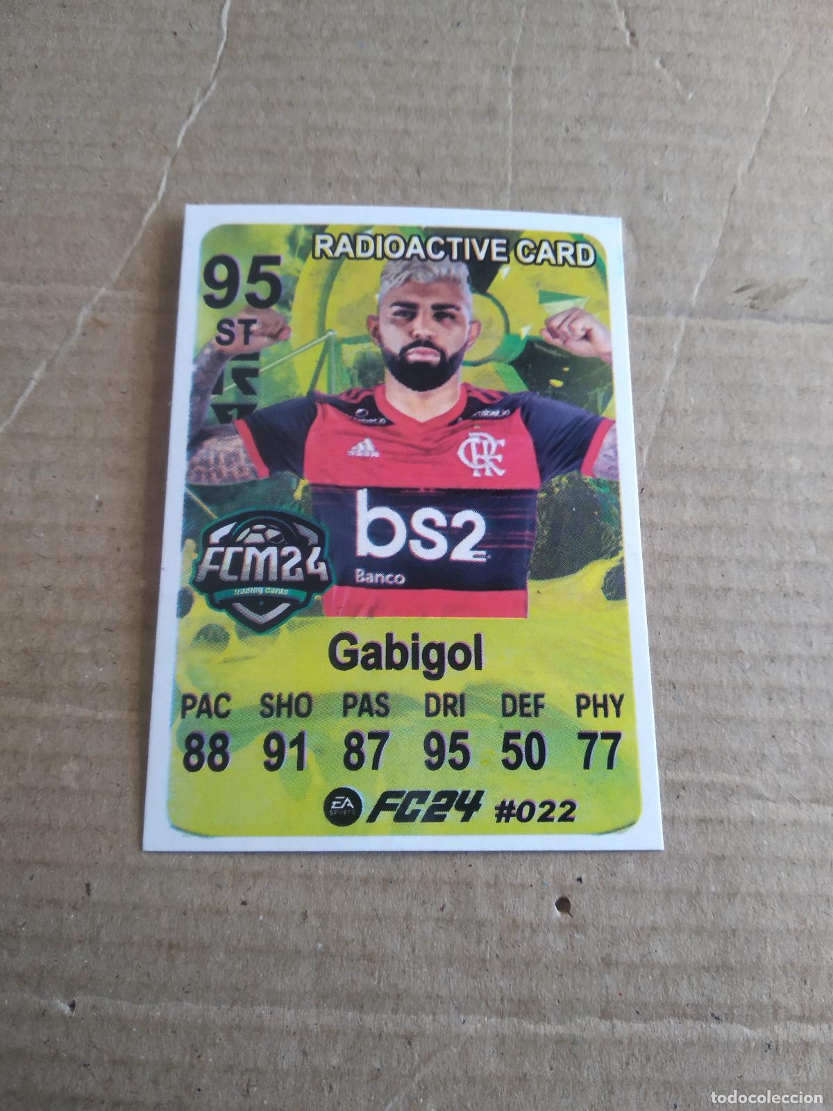Cromos de f&uacute;tbol: 22 GABIGOL FLAMENGO CROMO FUTBOL BRASILEIRAO EA SPORTS FC24 LIGA BRASIL CARD GAME