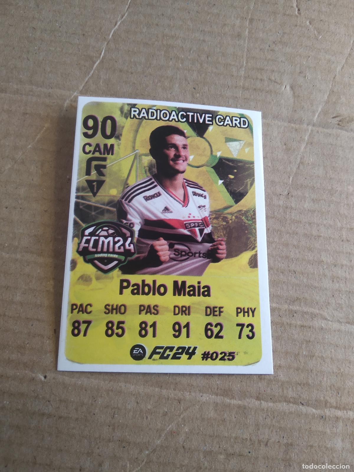 Cromos de f&uacute;tbol: 25 PABLO MAIA SAO PAULO CROMO FUTBOL BRASILEIRAO EA SPORTS FC24 LIGA BRASIL CARD GAME