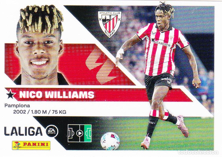 Cromos de f&uacute;tbol: ESTE 2026-27 * NICO WILLIAMS * N&ordm; 18 - DEL AT BILBAO (NUEVO DE SOBRE) (A-20)