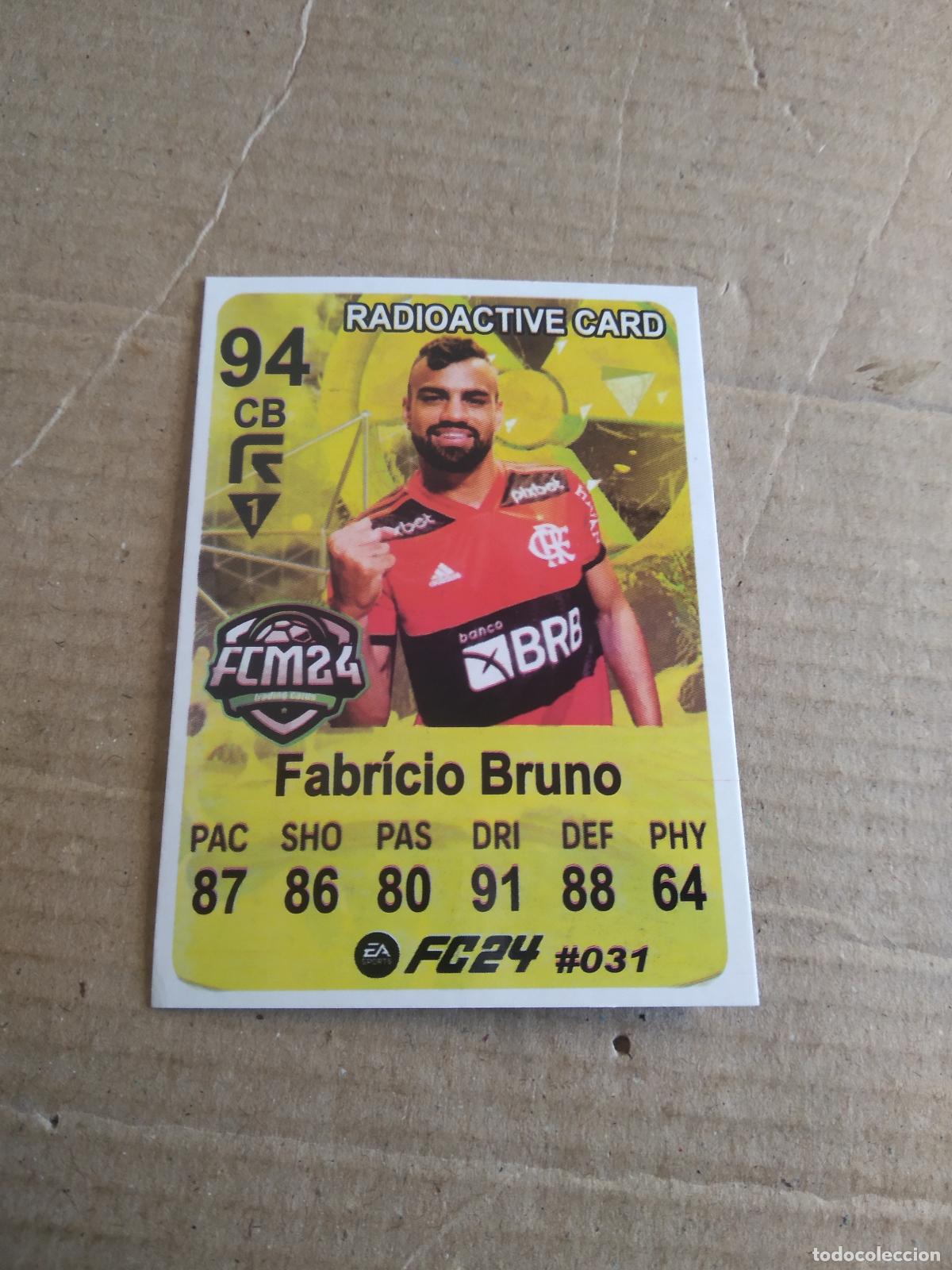 Cromos de f&uacute;tbol: 31 FABRICIO BRUNO FLAMENGO CROMO FUTBOL BRASILEIRAO EA SPORTS FC24 LIGA BRASIL CARD GAME