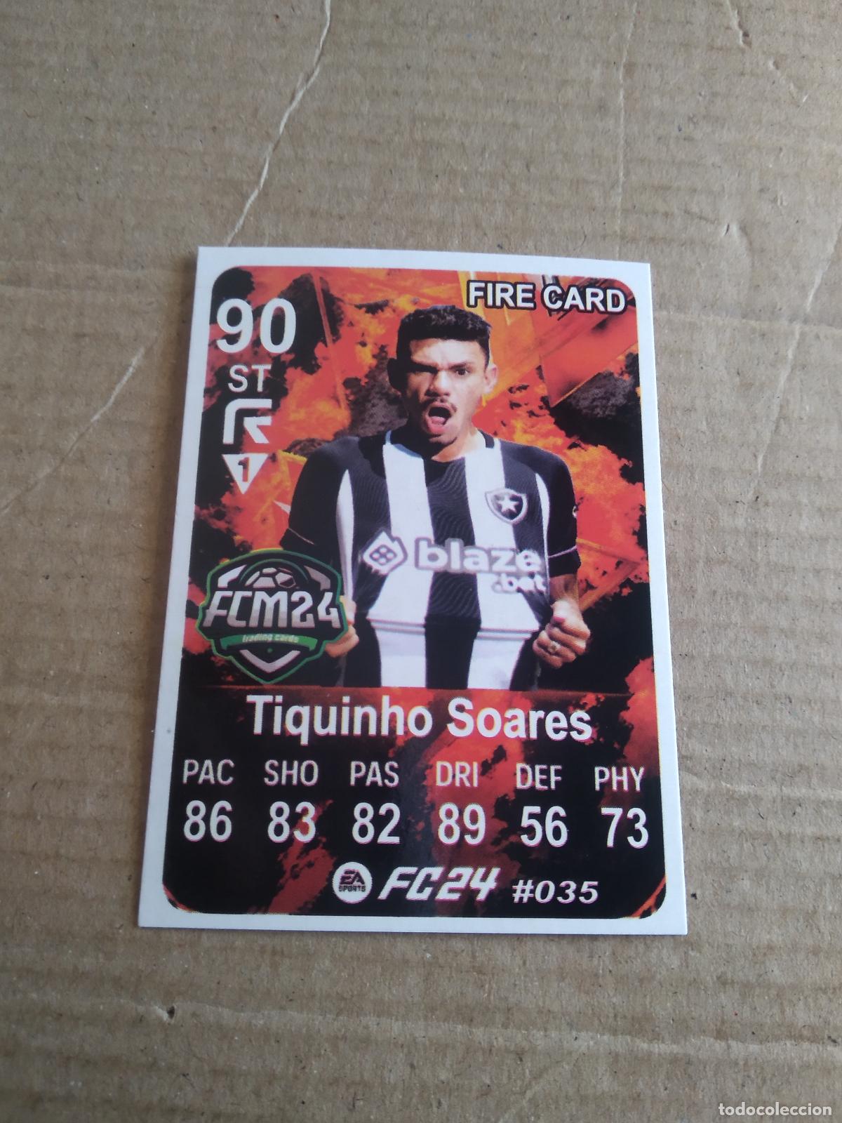 Cromos de f&uacute;tbol: 35 TIQUINHO SOARES BOTAFOGO CROMO FUTBOL BRASILEIRAO EA SPORTS FC24 LIGA BRASIL CARD GAME
