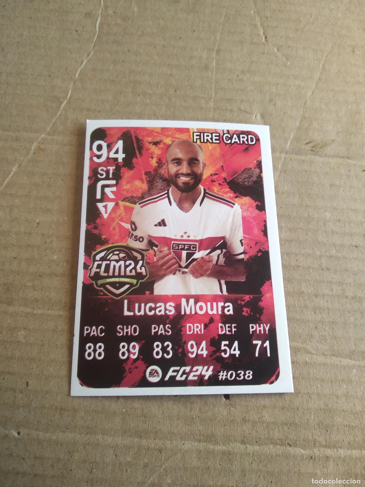 Cromos de f&uacute;tbol: 38 LUCAS MOURA SAO PAULO CROMO FUTBOL BRASILEIRAO EA SPORTS FC24 LIGA BRASIL CARD GAME