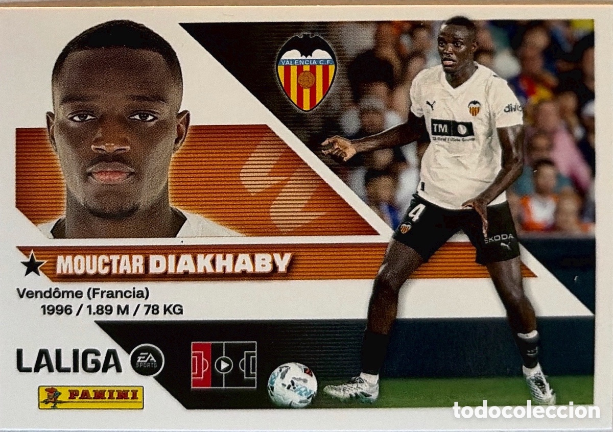 Cromos de f&uacute;tbol: 8B.- Diakhaby (VALENCIA) - COLECCIONES ESTE 2026/27 (PANINI)