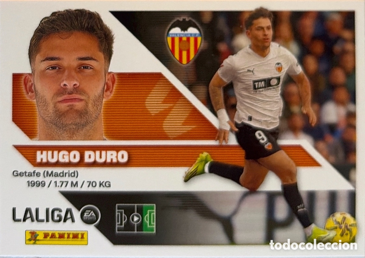 Cromos de f&uacute;tbol: 17.- Hugo Duro (VALENCIA) - COLECCIONES ESTE 2026/27 (PANINI)