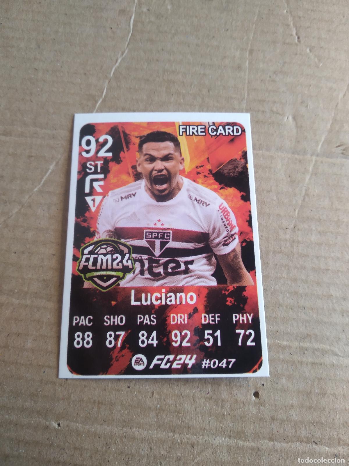 Cromos de f&uacute;tbol: 47 LUCIANO SAO PAULO CROMO FUTBOL BRASILEIRAO EA SPORTS FC24 LIGA BRASIL CARD GAME