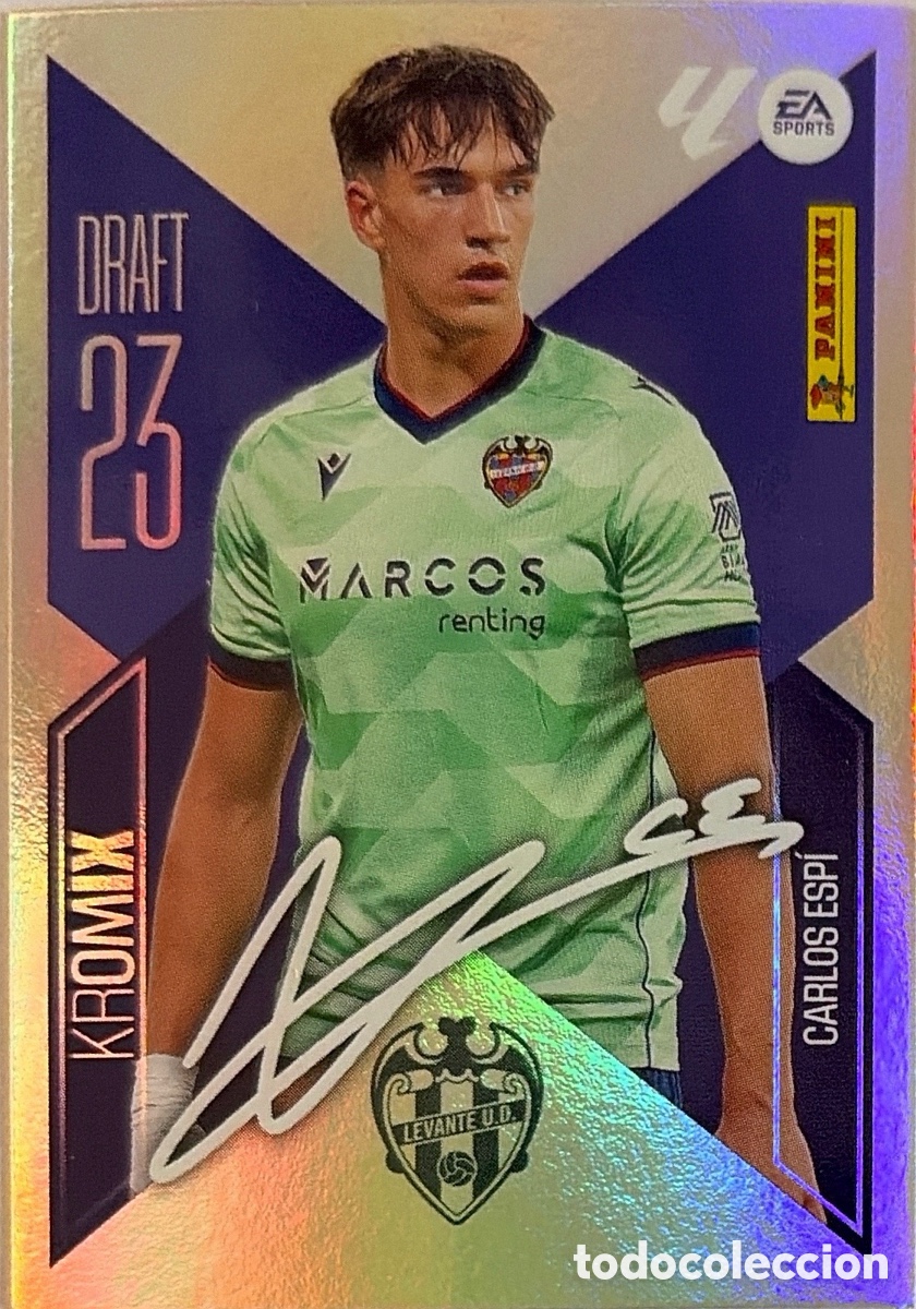 Cromos de f&uacute;tbol: 4.- Carlos Esp&iacute; -Draft 23 KROMIX - (LEVANTE) - COLECCIONES ESTE 2026/27 (PANINI)
