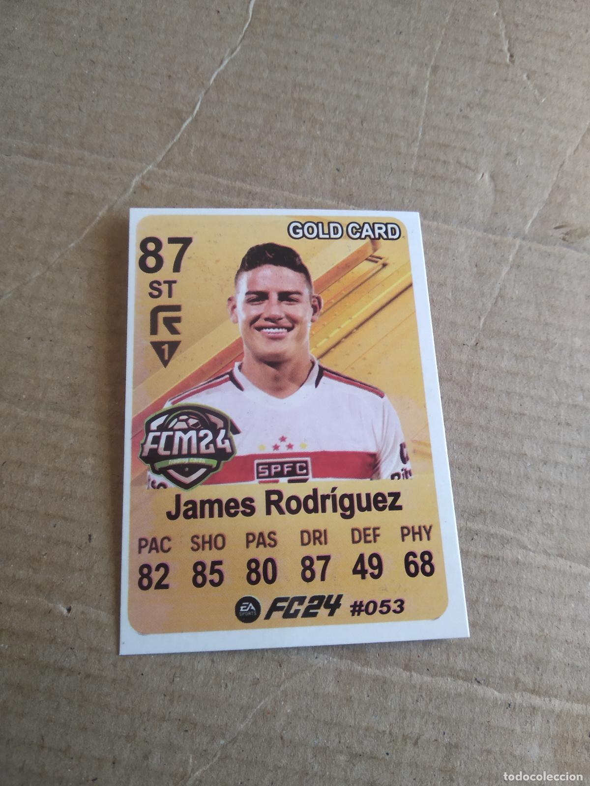 Cromos de f&uacute;tbol: 53 JAMES RODRIGUEZ SAO PAULO CROMO FUTBOL BRASILEIRAO EA SPORTS FC24 LIGA BRASIL CARD GAME