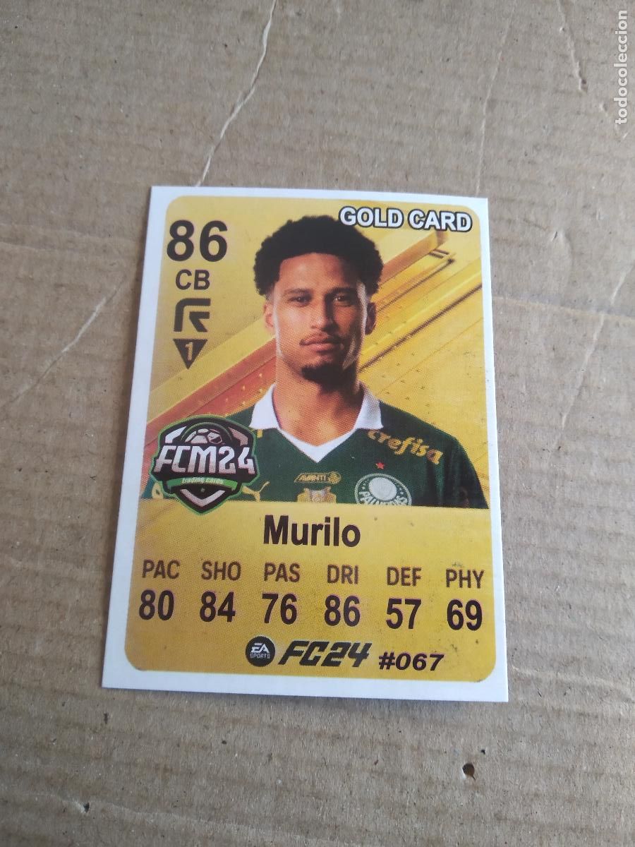 Football Stickers: 67 MURILO PALMEIRAS CROMO FUTBOL BRASILEIRAO EA SPORTS FC24 LIGA BRASIL CARD GAME