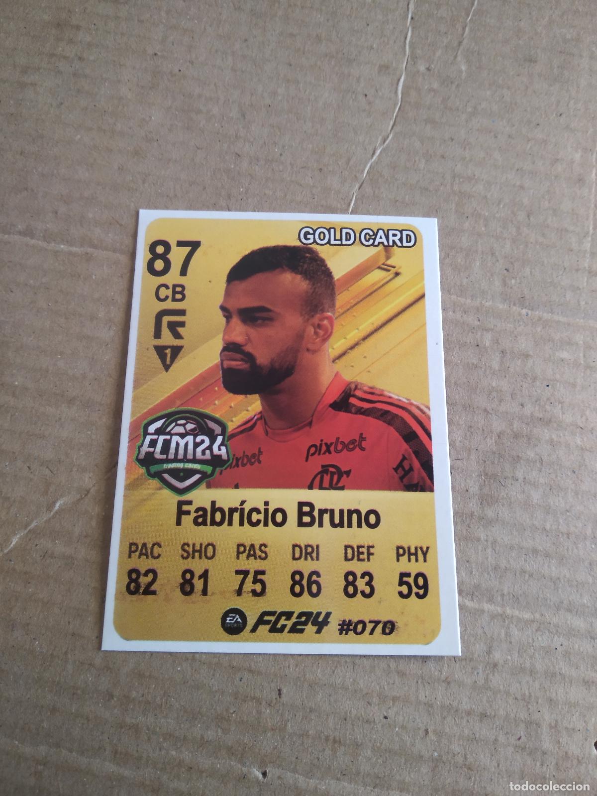 Football Stickers: 70 FABRICIO BRUNO FLAMENGO CROMO FUTBOL BRASILEIRAO EA SPORTS FC24 LIGA BRASIL CARD GAME