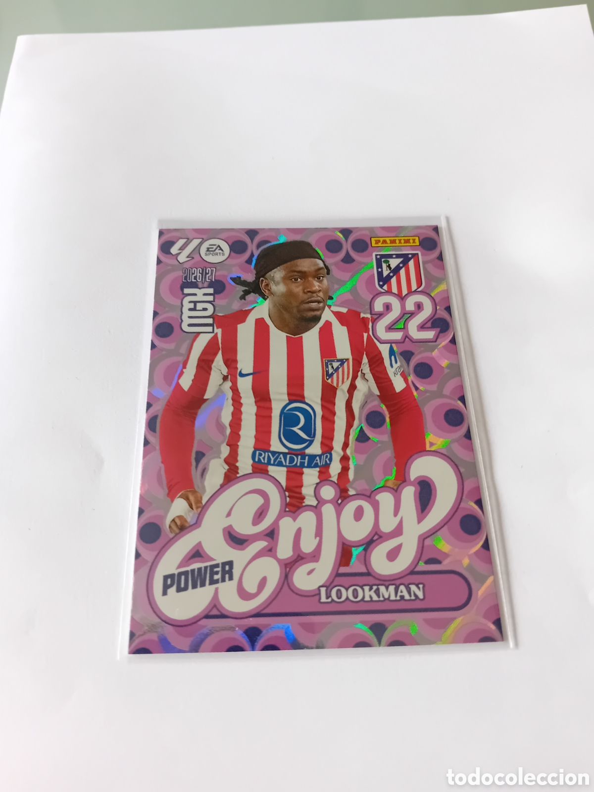 Football Stickers: Lookman Enjoy 385 P Atl&eacute;tico de Madrid 26 27 2026 2027 Megacracks MGK Panini Nuevo