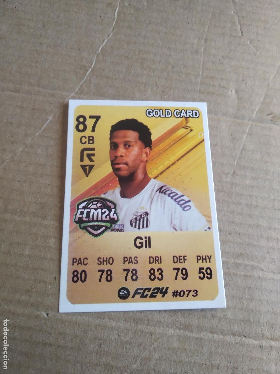 Football Stickers: 73 GIL SANTOS CROMO FUTBOL BRASILEIRAO EA SPORTS FC24 LIGA BRASIL CARD GAME