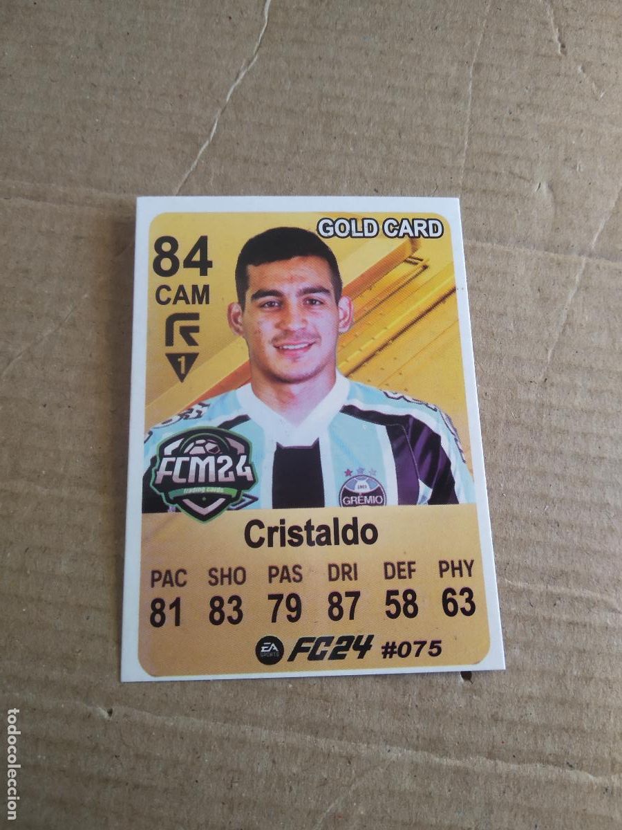 Football Stickers: 75 CRISTALDO GREMIO CROMO FUTBOL BRASILEIRAO EA SPORTS FC24 LIGA BRASIL CARD GAME