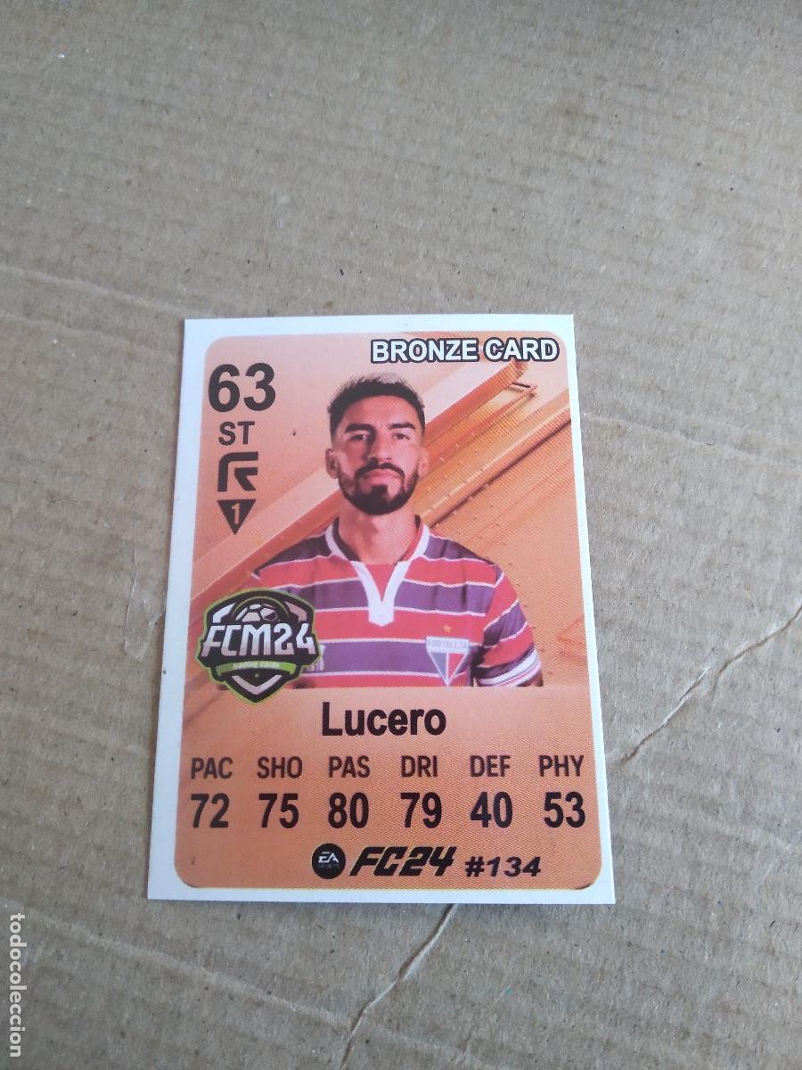 Football Stickers: 134 LUCERO FORTALEZA CROMO FUTBOL BRASILEIRAO EA SPORTS FC24 LIGA BRASIL CARD GAME