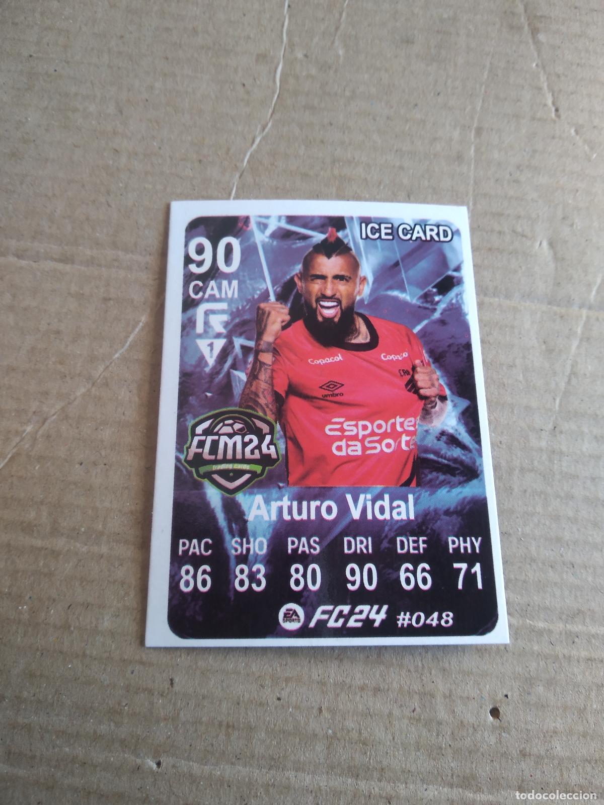 Football Stickers: 48 ARTURO VIDAL PARANAENSE CROMO FUTBOL BRASILEIRAO EA SPORTS FC24 LIGA BRASIL CARD GAME