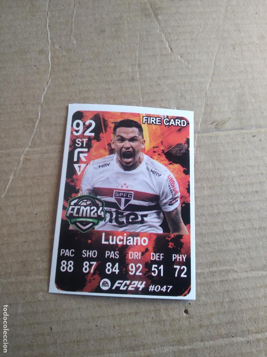 Cromos de f&uacute;tbol: 47 LUCIANO SAO PAULO CROMO FUTBOL BRASILEIRAO EA SPORTS FC24 LIGA BRASIL CARD GAME