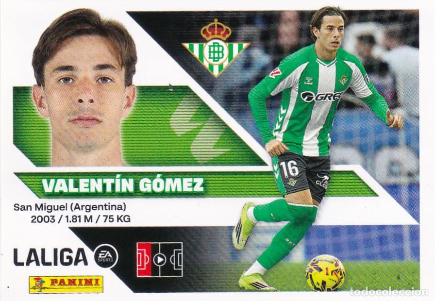 Figurine di Calcio: ESTE 2026-27 * VALENT&Iacute;N G&Oacute;MEZ * N&ordm; 9 - DEL BETIS (NUEVO DE SOBRE) (A-20)