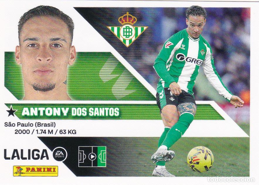 Football Stickers: ESTE 2026-27 * ANTONY * N&ordm; 18 - DEL BETIS (NUEVO DE SOBRE) (A-20)
