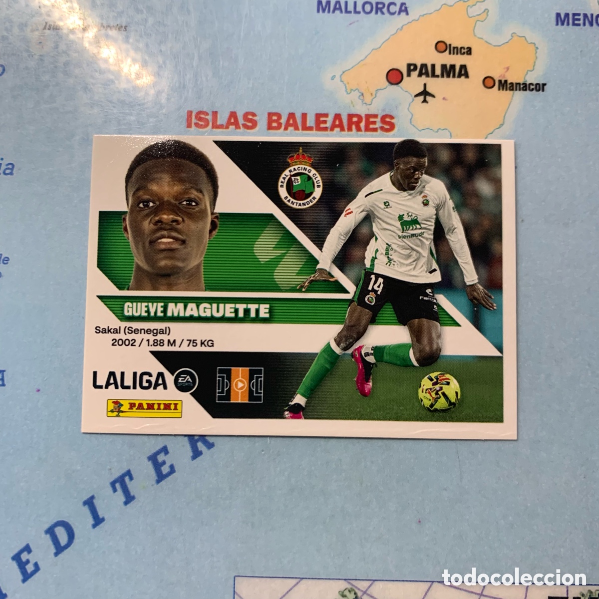 Figurine di Calcio: Maguette n&uacute;mero 11 del Racing de Santander cromo liga este 26-27 2026-2027