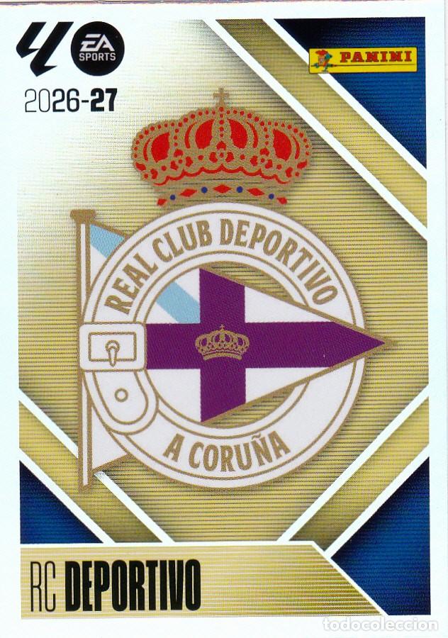 Cromos de f&uacute;tbol: ESTE 2026-27 * ESCUDO * N&ordm; 1 - DEL DEPOR (NUEVO DE SOBRE) (A-20)