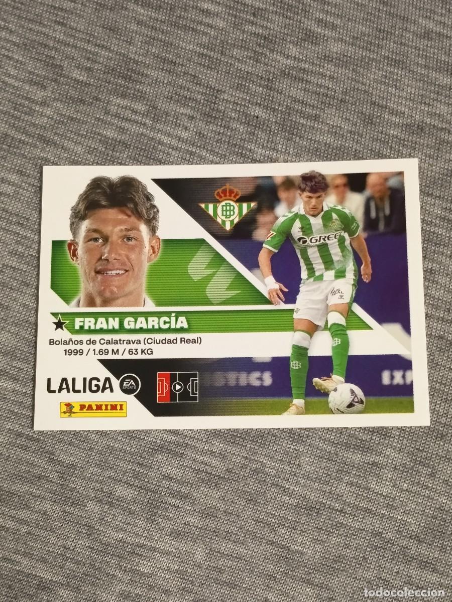 Cromos de f&uacute;tbol: Liga este 26 27 Panini FRAN GARCIA FICHAJE N&deg;6 BETIS nuevo