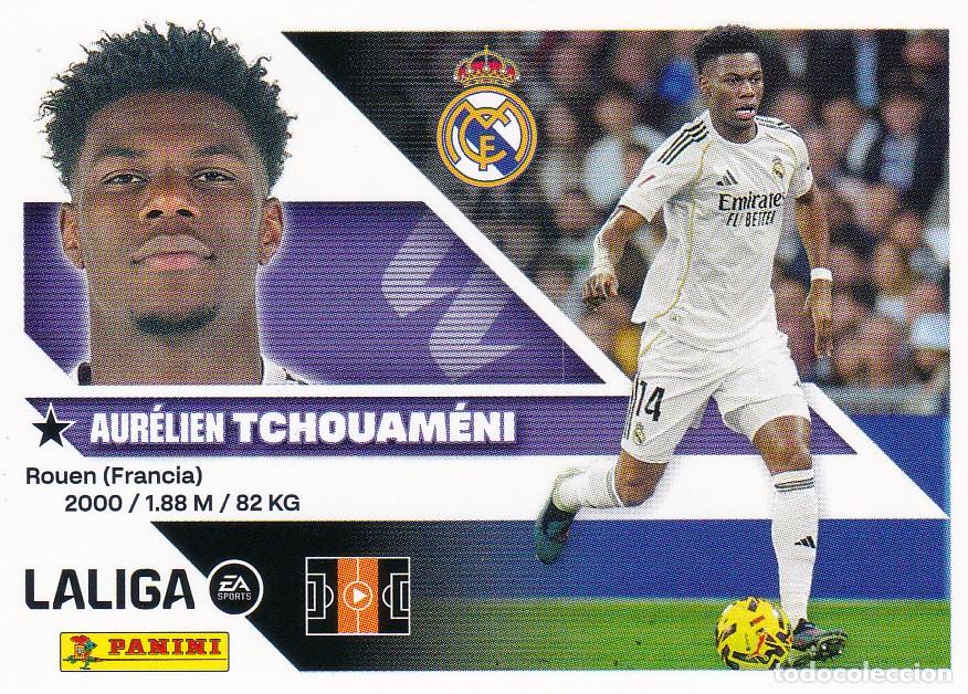 Cromos de f&uacute;tbol: ESTE 2026-27 * TCHOUAM&Eacute;NI* N&ordm; 11 - DEL REAL MADRID (NUEVO DE SOBRE) (A-20)