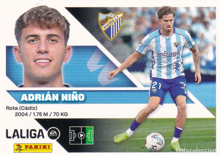 Cromos de f&uacute;tbol: ESTE 2026-27 * ADRI&Aacute;N NI&Ntilde;O * N&ordm; 18 - DEL M&Aacute;LAGA (NUEVO DE SOBRE) (A-20)