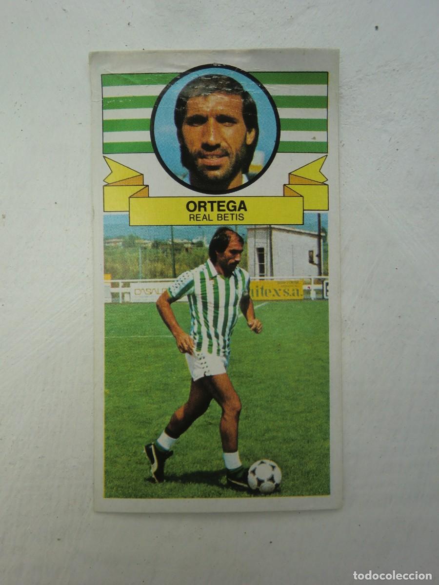 Cromos de f&uacute;tbol: Cromo de f&uacute;tbol LIGA ESTE 85-86 1985-1986: ORTEGA (Betis), baja, versi&oacute;n no coloca