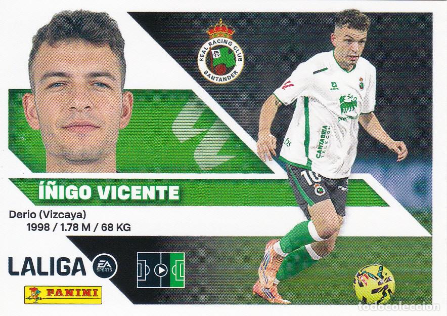 Cromos de f&uacute;tbol: ESTE 2026-27 * I&Ntilde;IGO VICENTE* N&ordm; 18 - DEL RACING (NUEVO DE SOBRE) (A-20)
