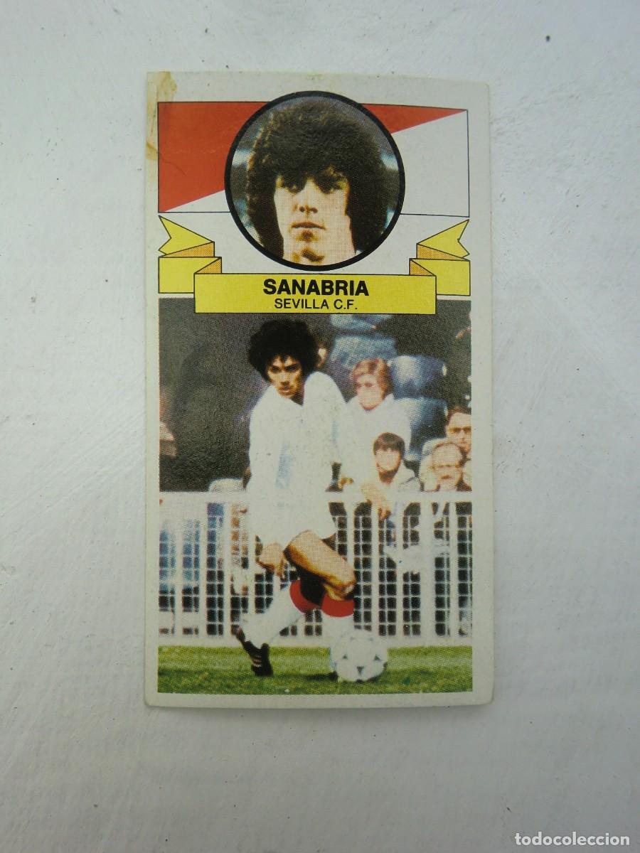 Cromos de f&uacute;tbol: Cromo de f&uacute;tbol LIGA ESTE 85-86 1985-1986: SANABRIA (Sevilla), &uacute;ltimos fichajes N&ordm; 10, versi&oacute;n doble