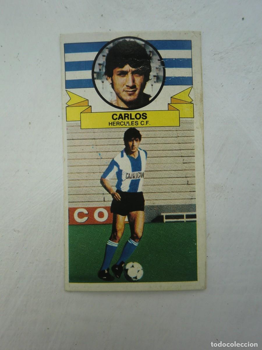 Fu&szlig;ball-Sticker: Cromo de f&uacute;tbol LIGA ESTE 85-86 1985-1986: CARLOS (H&eacute;rcules), &uacute;ltimos fichajes N&ordm; 15, versi&oacute;n doble