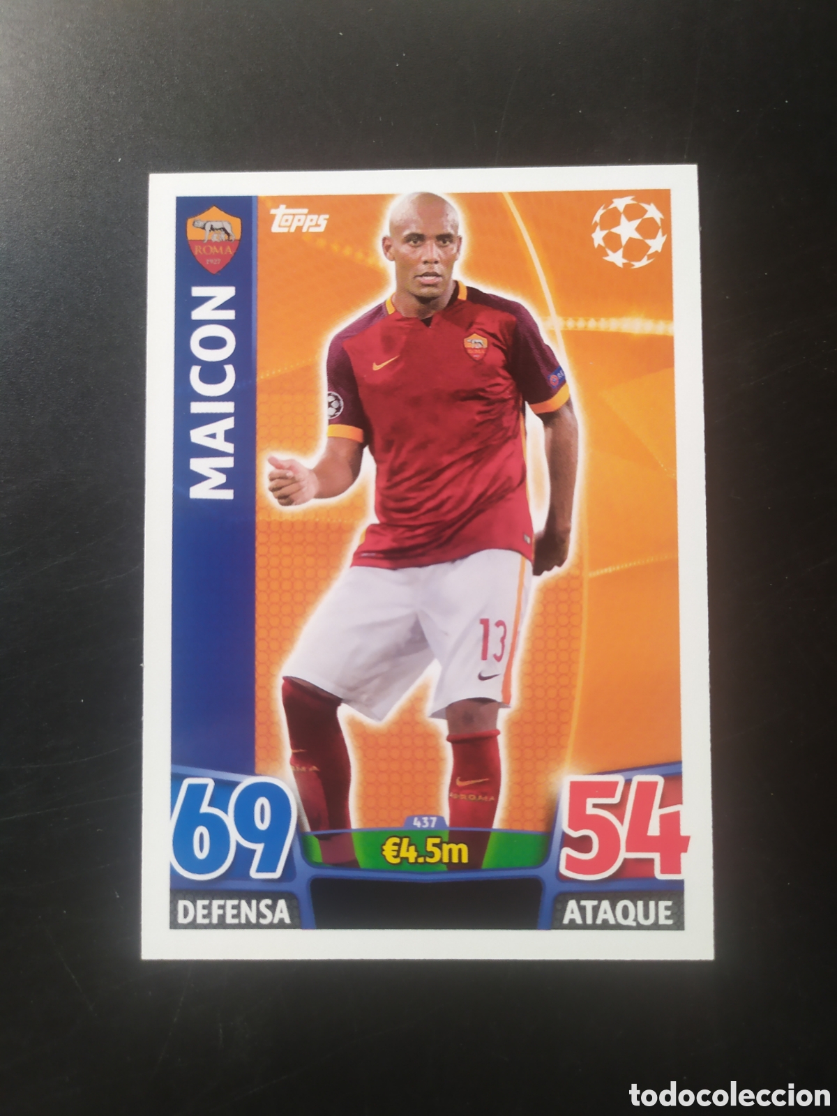 Cromos de f&uacute;tbol: UEFA Champions match attax topps 2015 2016 15 16 Maicon n&deg; 437 Roma