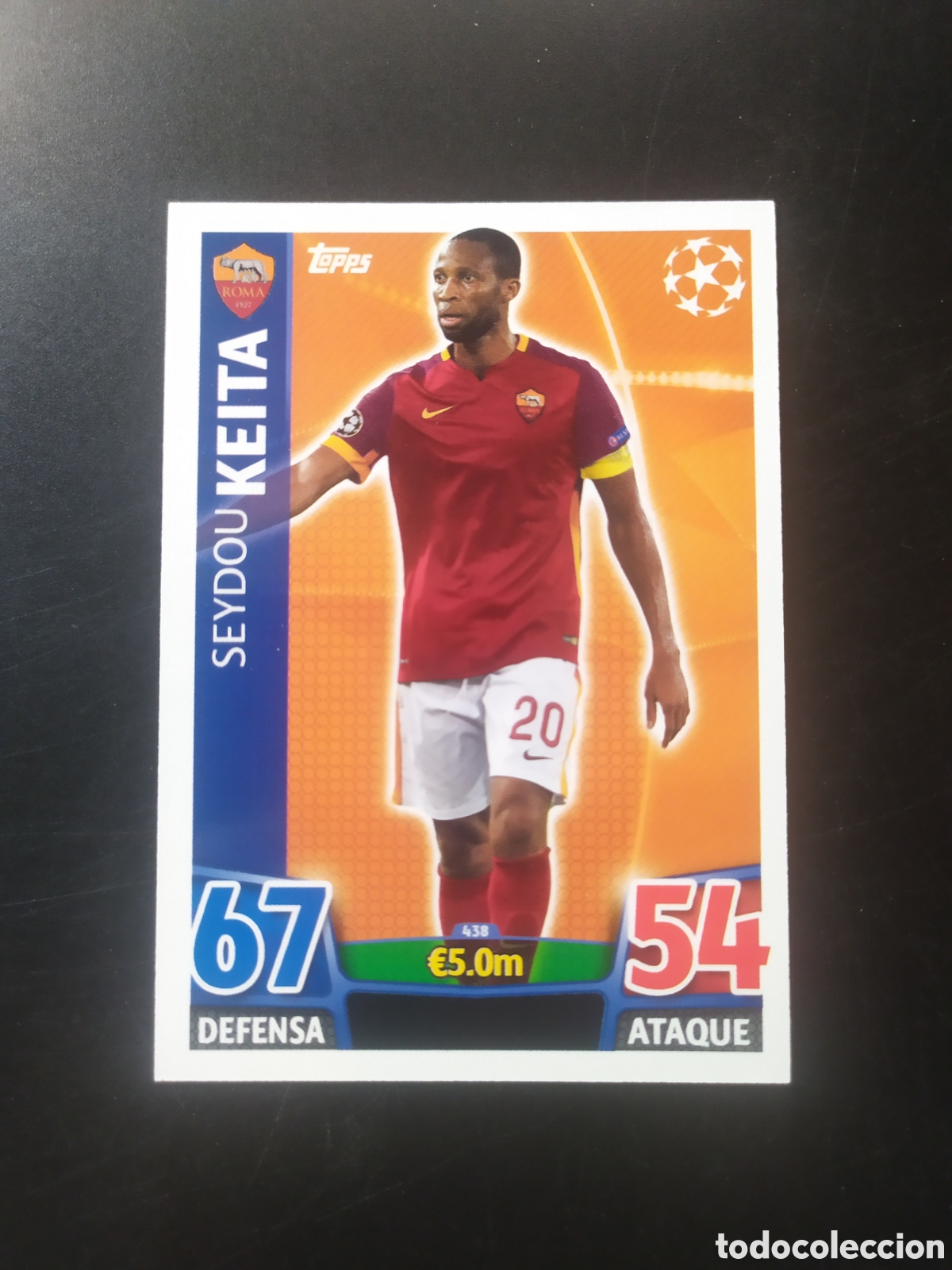 Figurine di Calcio: UEFA Champions match attax topps 2015 2016 15 16 Keita n&deg; 438 Roma