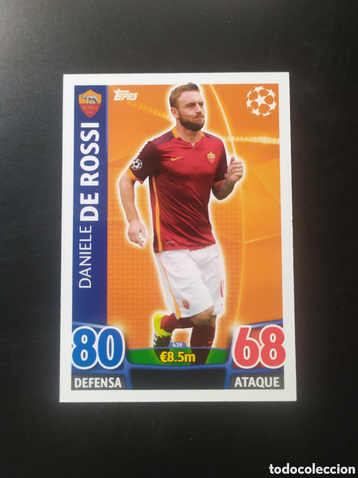 Figurine di Calcio: UEFA Champions match attax topps 2015 2016 15 16 De Rossi n&deg; 439 Roma