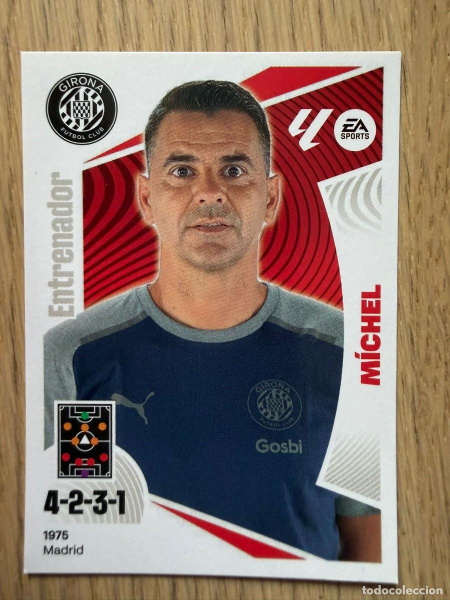 Cartes &agrave; collectionner de Football: 2 MICHEL ENTRENADOR GIRONA 24 25 2024 2025 LIGA EA SPORTS COLECCIONES ESTE SIN PEGAR STICKER