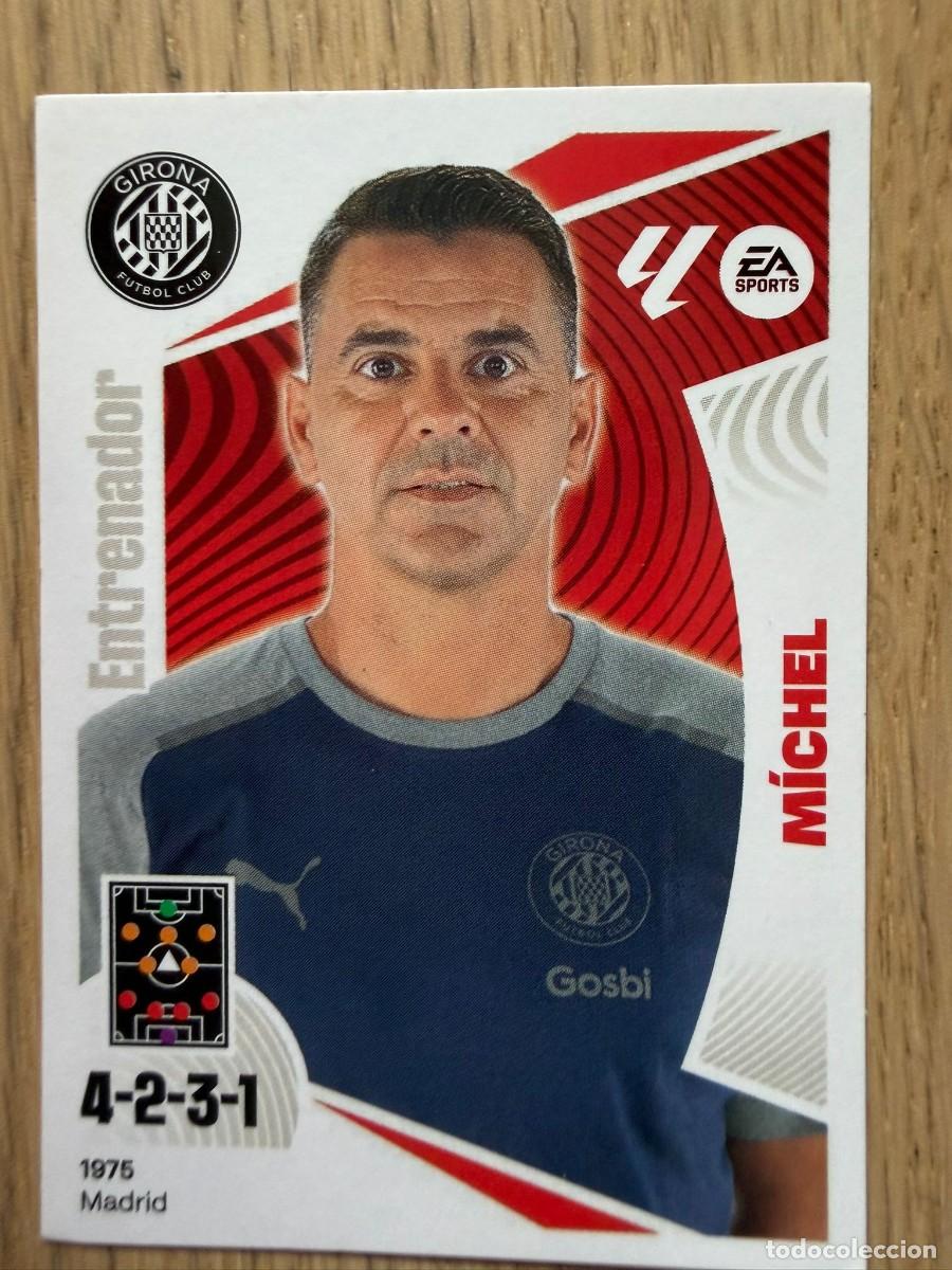 Cartes &agrave; collectionner de Football: 2 MICHEL ENTRENADOR GIRONA 24 25 2024 2025 LIGA EA SPORTS COLECCIONES ESTE SIN PEGAR STICKER