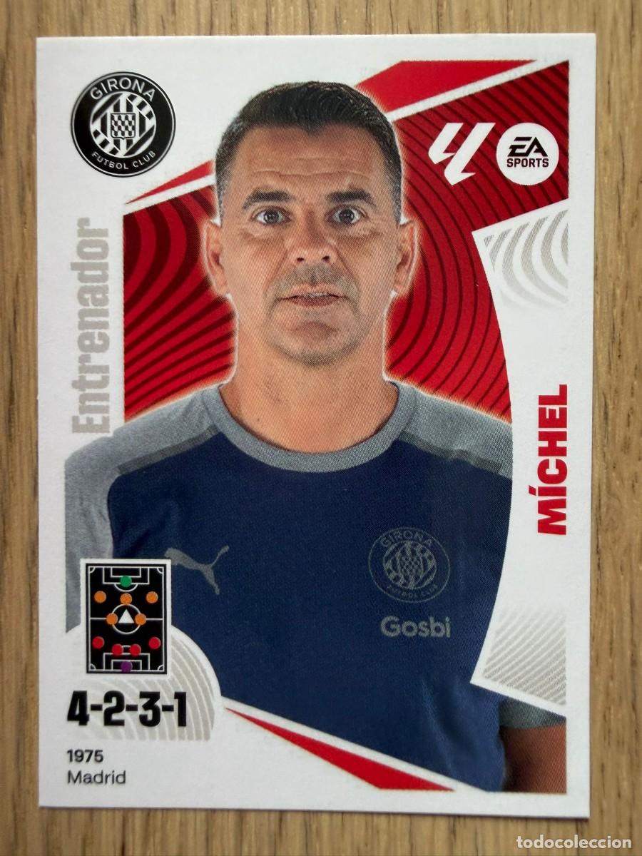 Cartes &agrave; collectionner de Football: 2 MICHEL ENTRENADOR GIRONA 24 25 2024 2025 LIGA EA SPORTS COLECCIONES ESTE SIN PEGAR STICKER